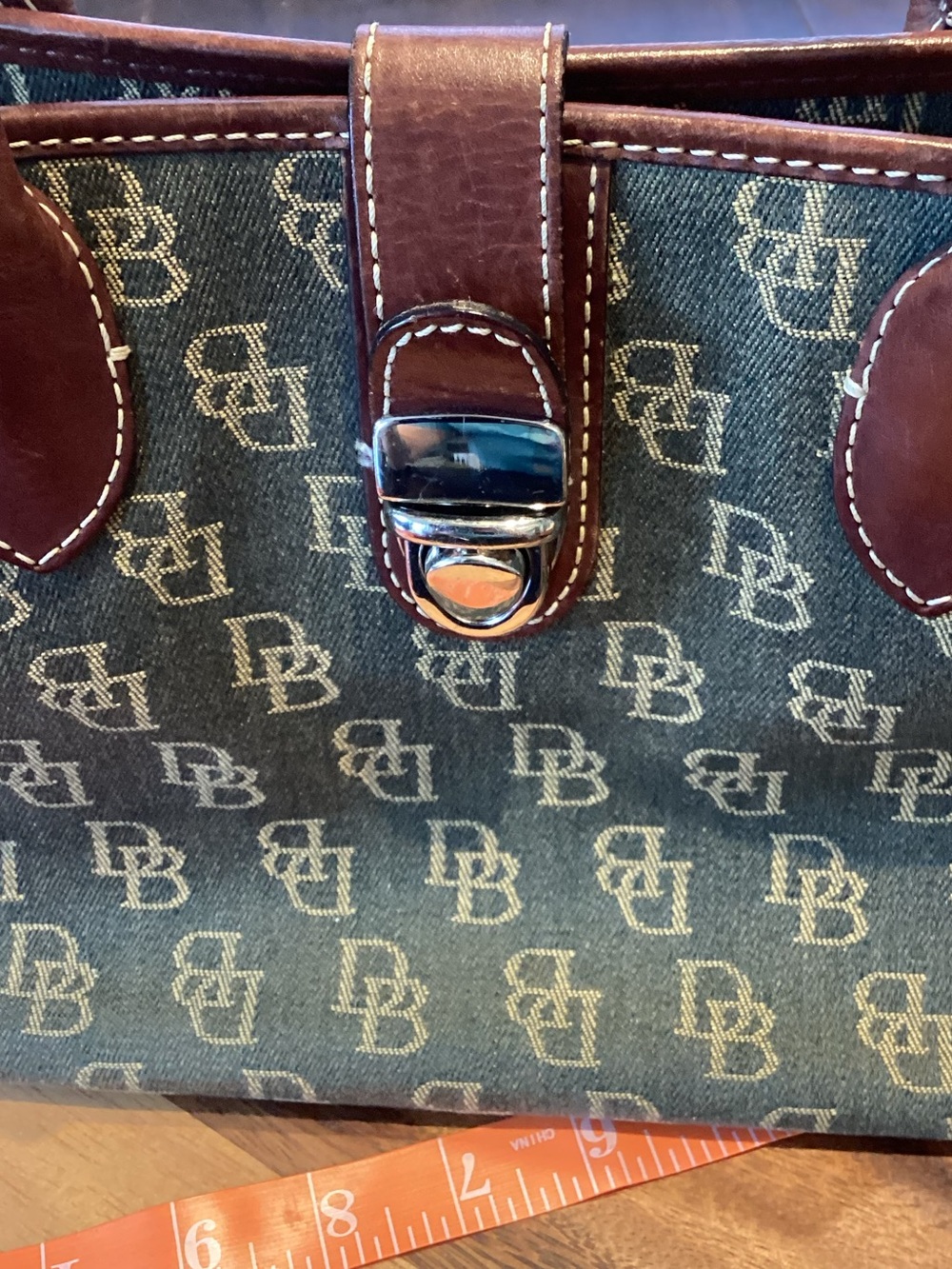 Dooney & Bourke Logo Jacquard Leather-Trim Satchel - Picture 11 of 16